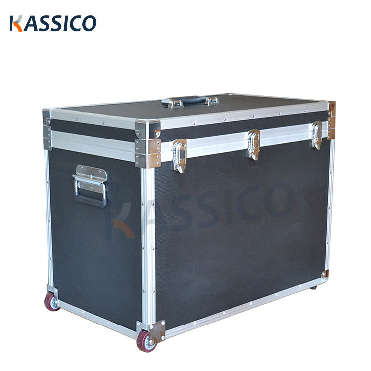 Aluminum Photographic Audio Equipment Flight Case with Wheels