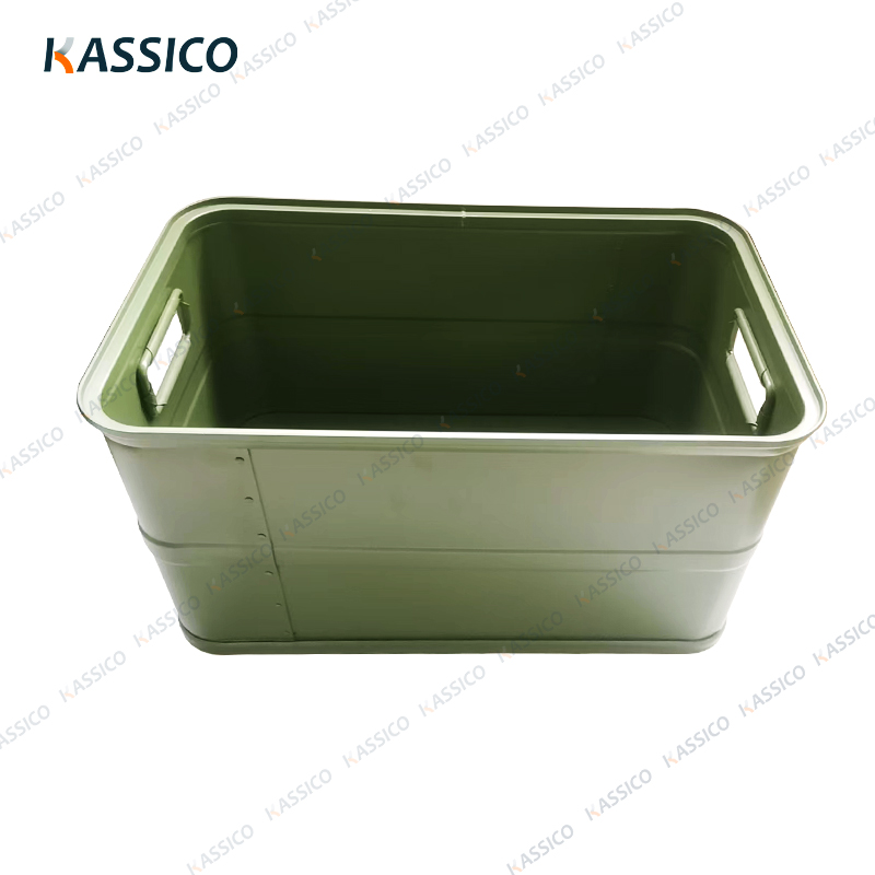 Cesta de aluminio y caja de metal para almacenamiento de alimentos y vajillas