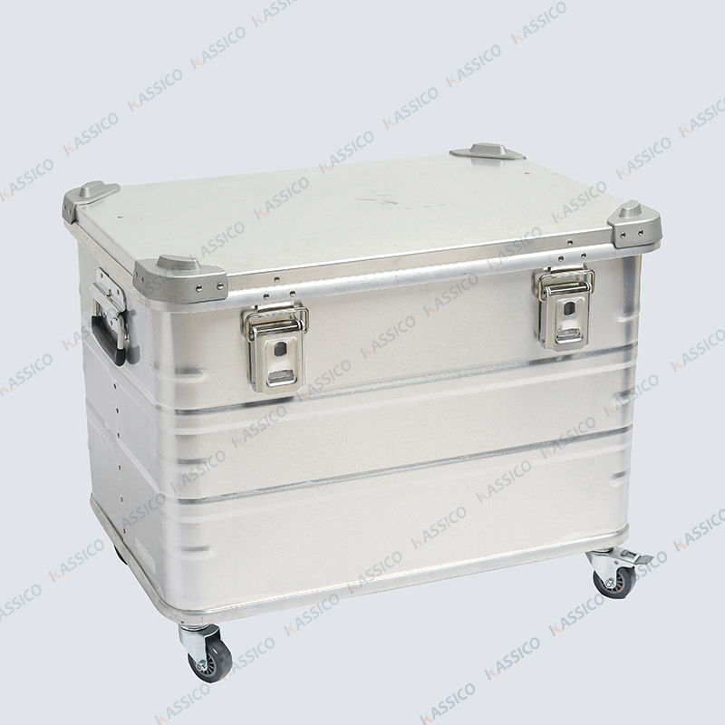 Transporte de alumínio e caixas de armazenamento com rodas - Série D