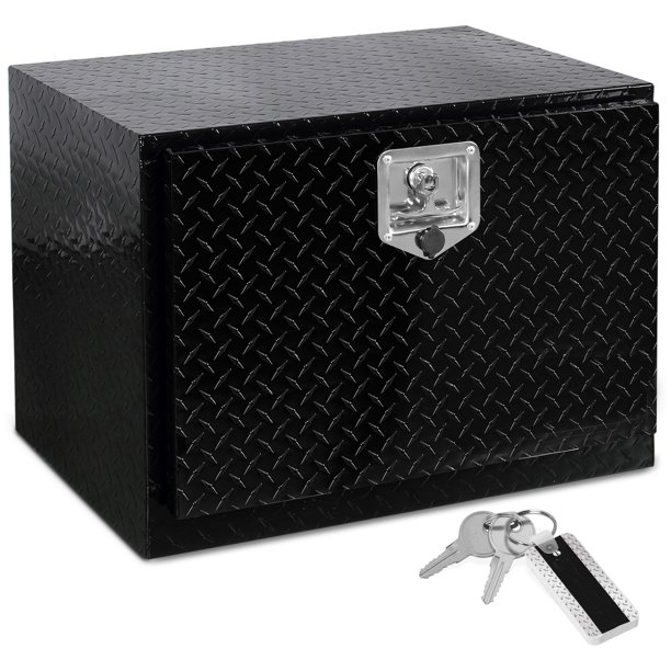 24-дюймовый алюминиевый ящик для инструментов с черной алмазной пластиной для пикапа