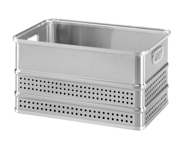 Panier de rangement en aluminium, récipient en aluminium pour fruits de mer et médicaments