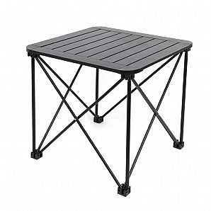 Aluminum Roll Up Top Folding Table For Camping Picnic Backyards BBQ Camp Kitchen