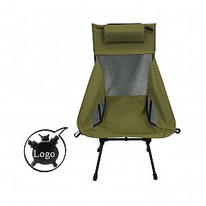 Lett sammenleggbar stol i aluminium for camping, fiske og reiser