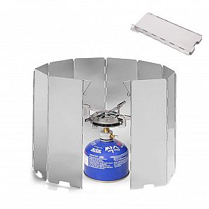 Voorruit van aluminium kampeerfornuis