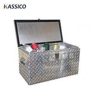 48QT Heavy Duty Aluminum Cooler Boxes, Ice Chest