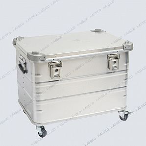 Transport- och lagringsboxar i aluminium med hjul - D-serien