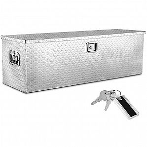48" Aluminum Diamond Plate Truck Bed Tool Box