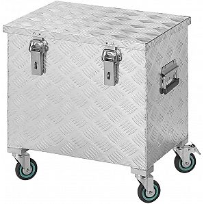 2mm Aluminum Trolley Tool Box with Wheels