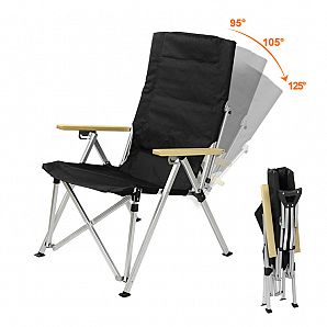 4 Level Backpack Adjustable Aluminum Folding Camp Chair