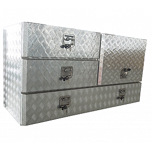 Aluminum Ute Tool Box With Mutil Drawer & High Side