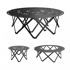Aluminum Round Stitching Camping Picnic Table - Splice Campfire Table