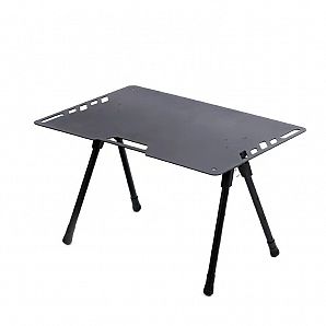 Table de camping tactique en aluminium avec pieds réglables